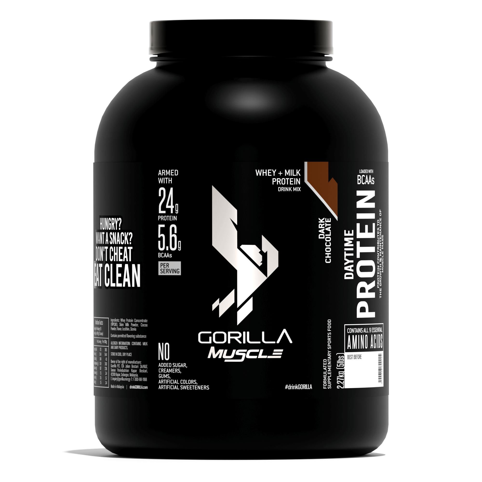 GORILLA Muscle Whey Protein 1kg (2.2lbs) - 2.27kg (5lbs)