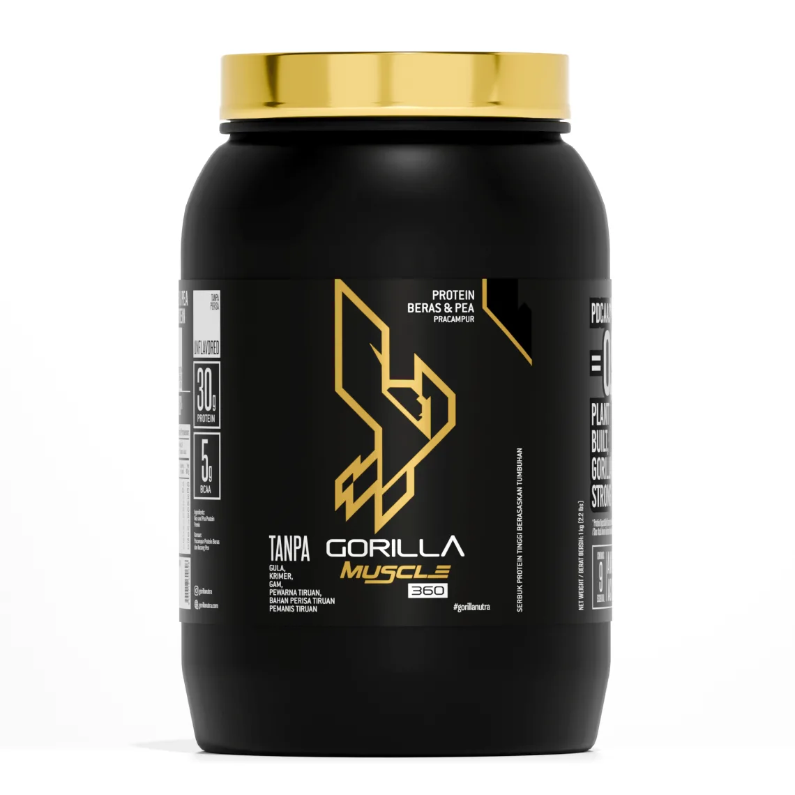 GORILLA Muscle 360 Plant Protein 1 kg, Malay front