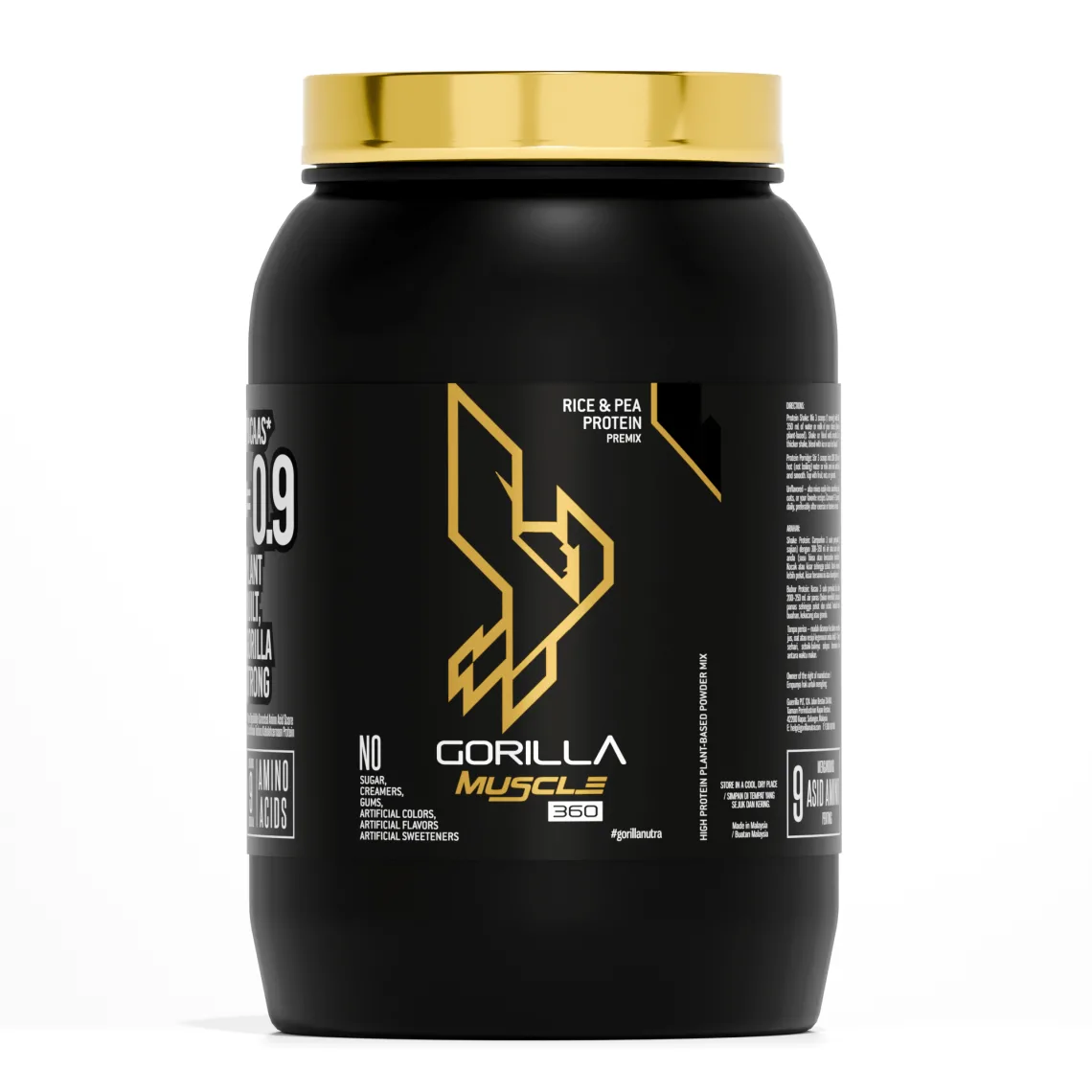 GORILLA Muscle 360 Plant Protein 1 kg, front