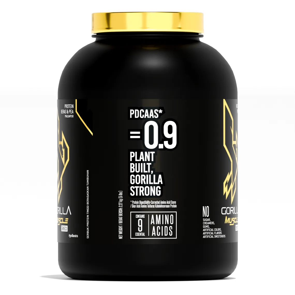 GORILLA Muscle 360: PDCAAS 0.9, plant built, Gorilla strong