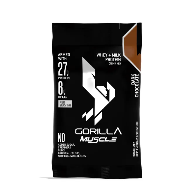 GORILLA Muscle Whey Protein On-The-Go x 10 Sachets/Box