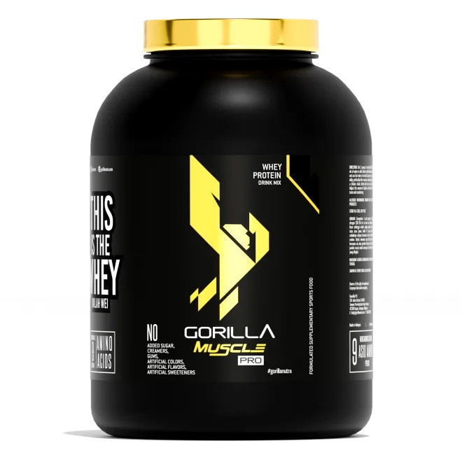 GORILLA Muscle PRO Whey Protein, new label